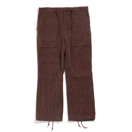 NEEDLES (ニードルス) STRING FATIGUE PANT – AC/C PLAID MOLE TWILL