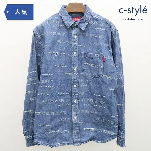 Supreme シュプリーム Dimensions Logo Denim Shirt S デニムシャツ コットン