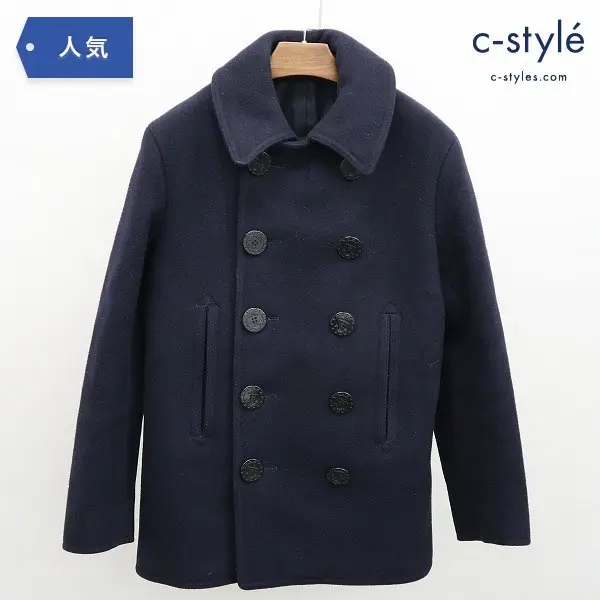 BUZZ RICKSON’S Pコート 36oz メルトンウール size36 ネイビー