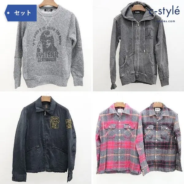 HYSTERIC GLAMOUR ヒステリックグラマー チェック シャツ パーカー サイズS
