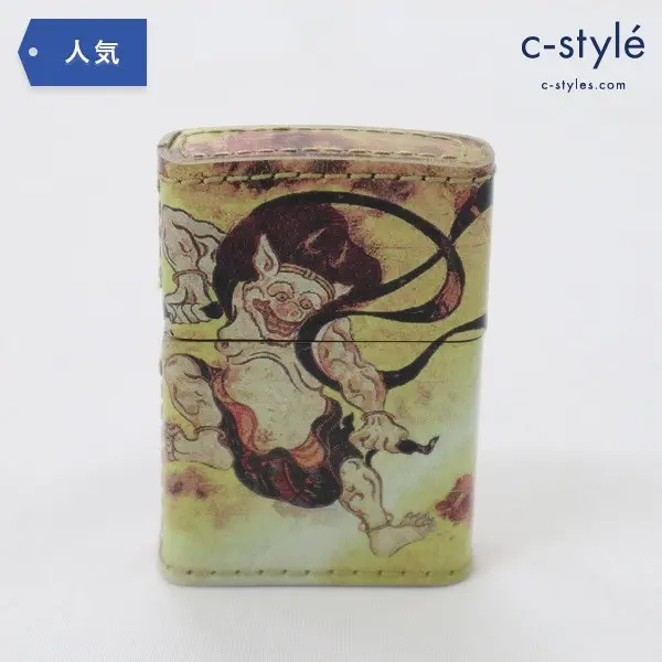 ZIPPO ジッポー 革絵巻 風神雷神図 喫煙具 煙草 タバコ オイルライター