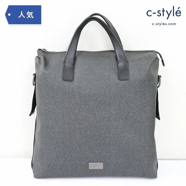ARMANI COLLEZIONI アルマーニ トート ショルダー バッグ レザー カバン