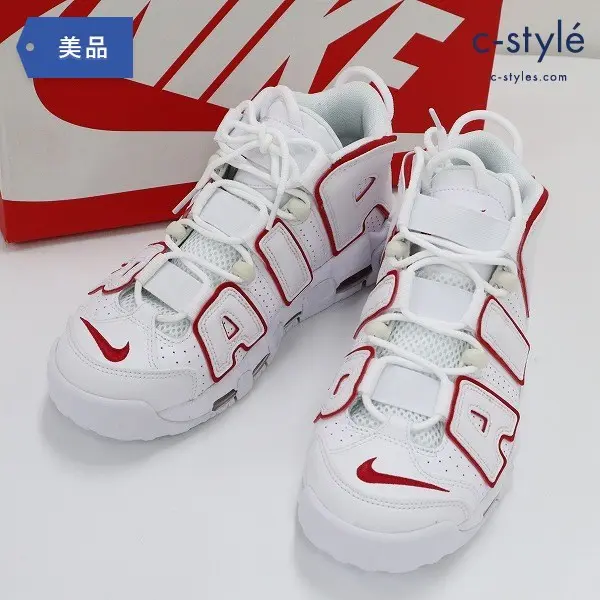 NIKE ナイキ AIR MORE UPTEMPO ’96 ローカット スニーカー 25cm ホワイト