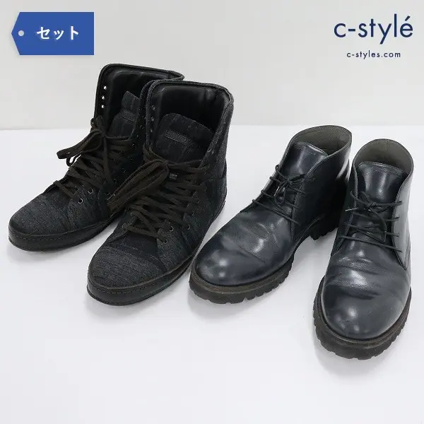 EMPORIO ARMANI エンポリオ アルマーニ ブーツ size41 ブラック 計2点