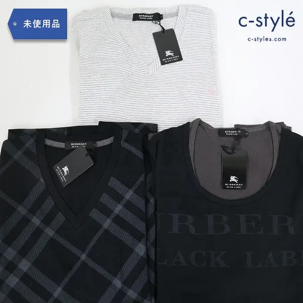 BURBERRY BLACK LABEL バーバリーブラックレーベル ロングスリーブ カットソー size3 長袖 3点