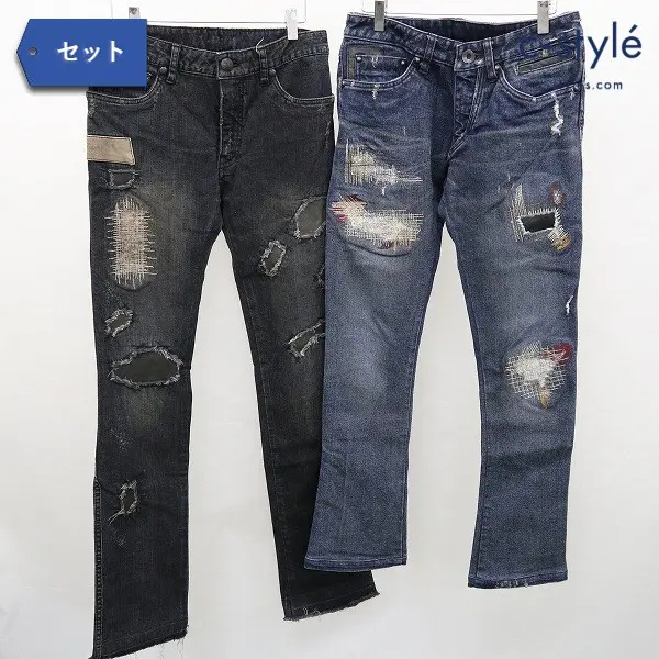 14th Addiction フォーティーンスアディクション デニムパンツ 1 ジーンズ ブルー ブラック