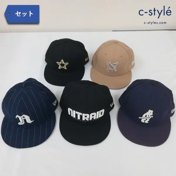 NEW ERA ニューエラ キャップ サイズ57.7～59.6cm 計5点 NITRAID AGITO 帽子