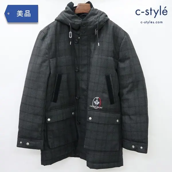 CASTELBAJAC カステルバジャック シャドーチェック ダウンコート size50