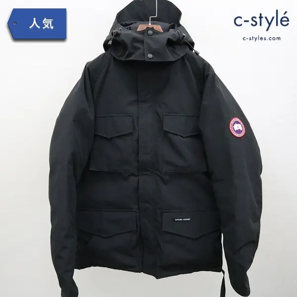 CANADA GOOSE カナダグース ダウンジャケット XL フーディ KAMLOOPS ブラック