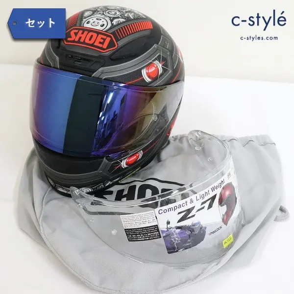 SHOEI ショウエイ Z-7 TROOPER + CWR-1 クリアシールド バイク ヘルメット