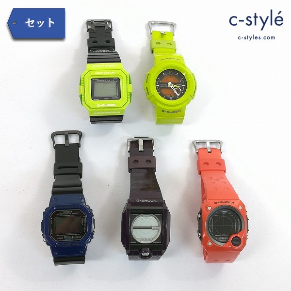 カシオ Gショック G-SHOCK デジタル 腕時計 計5点 DW-5600 G-5500 G-8100 G-8000 AW-582