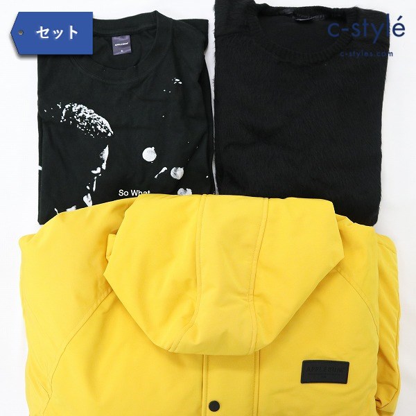 APPLEBUM インナーコットンフードジャケット Tシャツ セーター L-XL 計3点