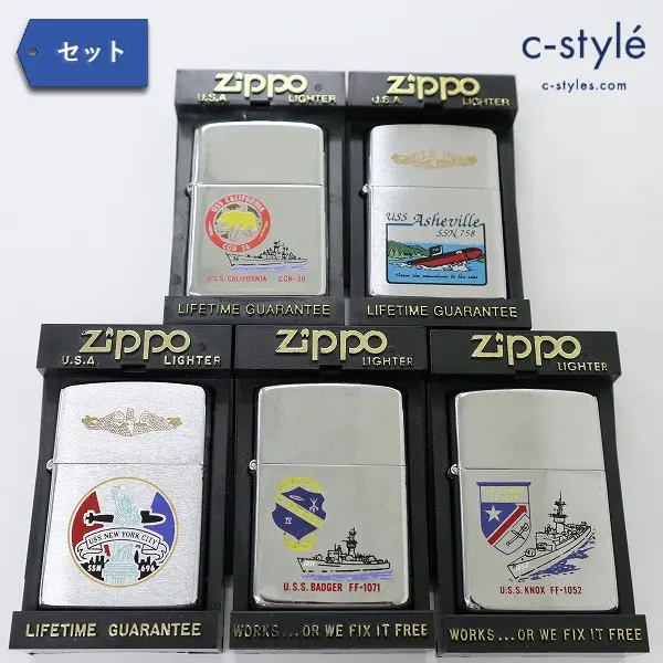 Zippo ジッポー USS CGN-36 FF-1052 喫煙具 オイルライター 他 計5点