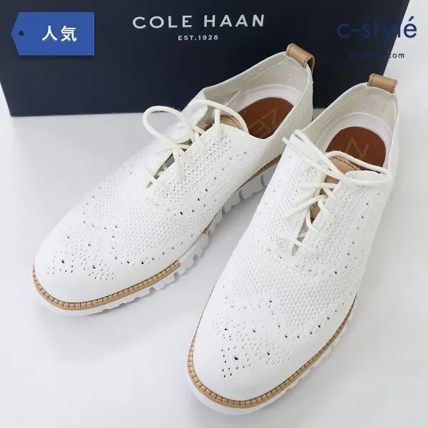 COLE HAAN ZERO GROUND STCHLTE OX C25216 7.5M スニーカー ホワイト