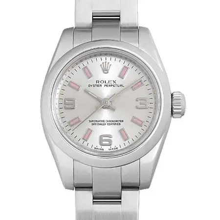 ROLEX(ロレックス) オイスターパーペチュアル 176200 シルバー 369 ピンクバー