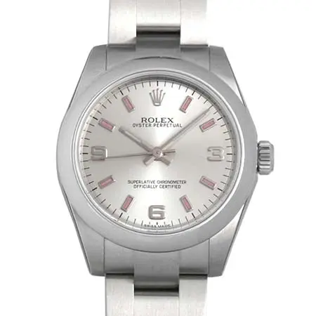 ROLEX(ロレックス) オイスターパーペチュアル 177200 シルバー 369 ピンクバー