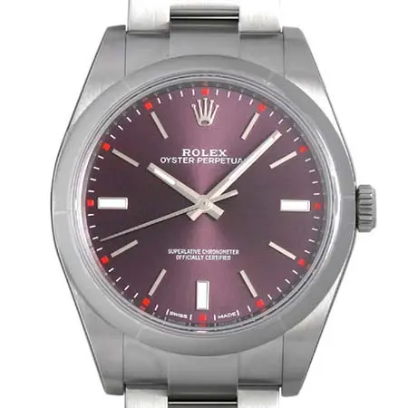 ROLEX(ロレックス) オイスターパーペチュアル 39 114300 レッドグレープ