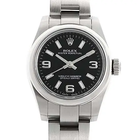 ROLEX(ロレックス) オイスターパーペチュアル ブラック 176200