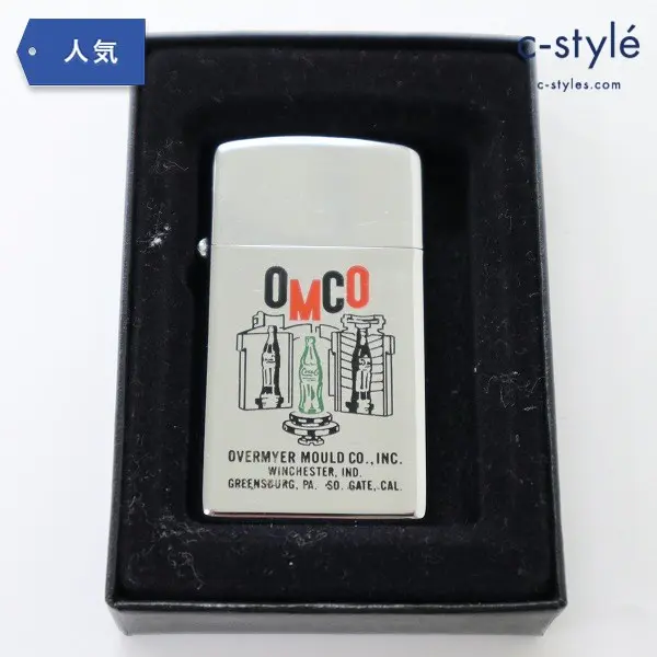 ZIPPO コカ・コーラ OMCO スリム 左右3ドット 1959年 喫煙具 オイルライター