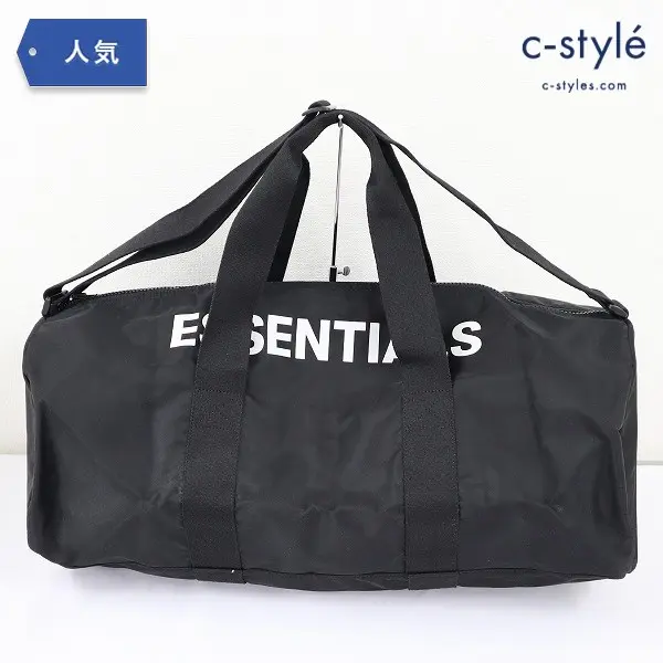 ESSENTIALS エッセンシャルズ DAFFLE BAG ダッフルバッグ カバン ブラック