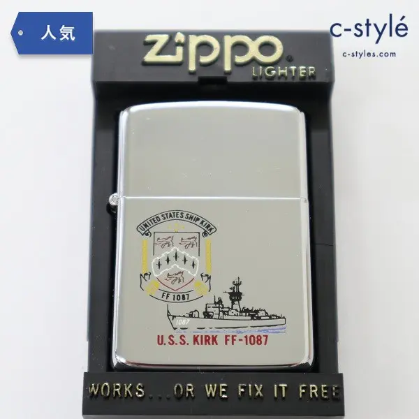 ZIPPO ジッポー USS KIRK FF-1087 1986 カーク 海軍 ライター 喫煙具