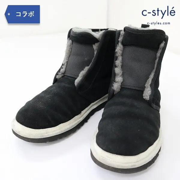 WHITE MOUNTAINEERING × UGG ボアブーツ 27cm ブラック スウェード