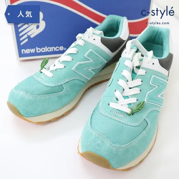 new balance ニューバランス スニーカー ML574 27.5cm グリーン スウェード