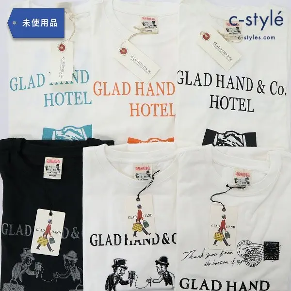 GLADHAND PORTER コラボ 他 カットソー 半袖 M ホワイト ブラック 計6点