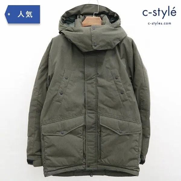 NANGA ナンガ TAKIBI DOWN JCKET ダウンジャケット M カーキ フーディ 日本製