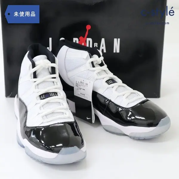 NIKE ナイキ AIR JORDAN 11 RETRO 28cm ホワイト 378037-100 スニーカー