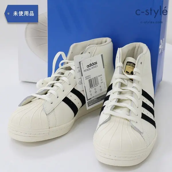 adidas アディダス PRO MODEL VINTAGE DLX 28cm オフホワイト B35246 シューズ