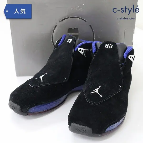 NIKE ナイキ AIR JORDAN 18 XVIII 28cm ブラック 305869-041 スニーカー