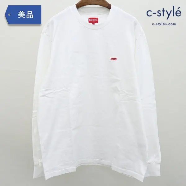 シュプリーム Supreme small Box logo L/S Tee L ホワイト 長袖 ボックスロゴ