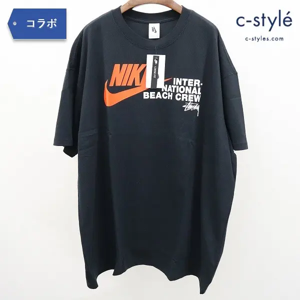 Stussy × NIKE REACH THE BEACH POSSE TEE 2XL ブラック ステューシー 半袖