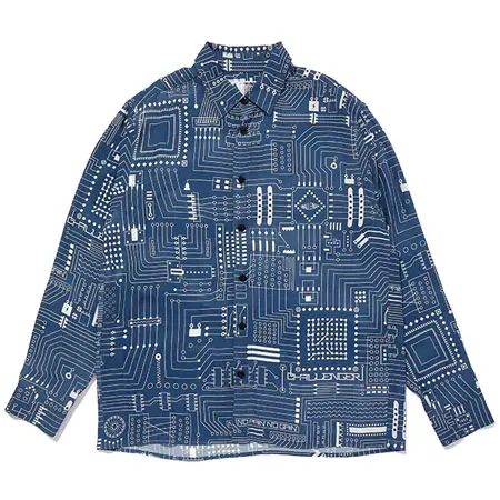 CHALLENGER(チャレンジャー) L/S CIRCUIT SHIRT- NAVY