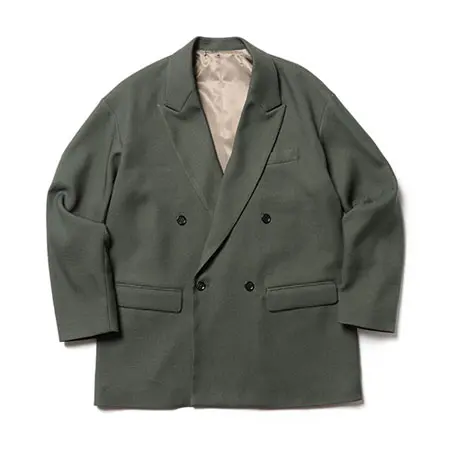 MR.OLIVE(ミスターオリーブ) RETORO POLYESTER TWILL / DOUBLE BIG SILHOUTTE SOFT JACKET