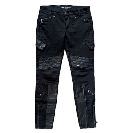 Ralph Lauren Black Label DENIM(ラルフローレンブラックレーベルデニム) Leather Moto Jeans