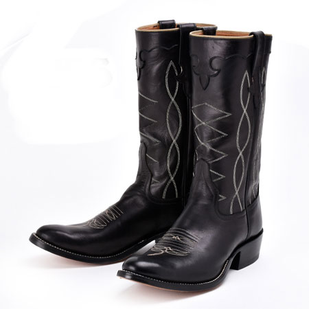 RIOS OF MERCEDES(リオスオブメルセデス) MEN’S COWBOY BOOTS BLACK FRENCH CALF