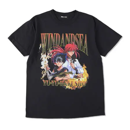 wind and sea(ウィンダンシー) WDS X YYHS S/S TEE (HIEI-KURAMA) / BLACK (YYHS-08)