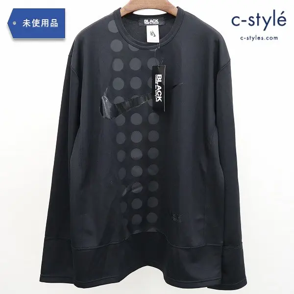 BLACK COMME des GARCONS × NIKE SWOOSH DOT TEE XXL 長袖 ドット