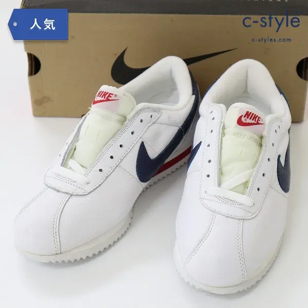 NIKE ナイキ LEATHER CORTEZ SC 27.5cm ホワイト スニーカー 62036-141