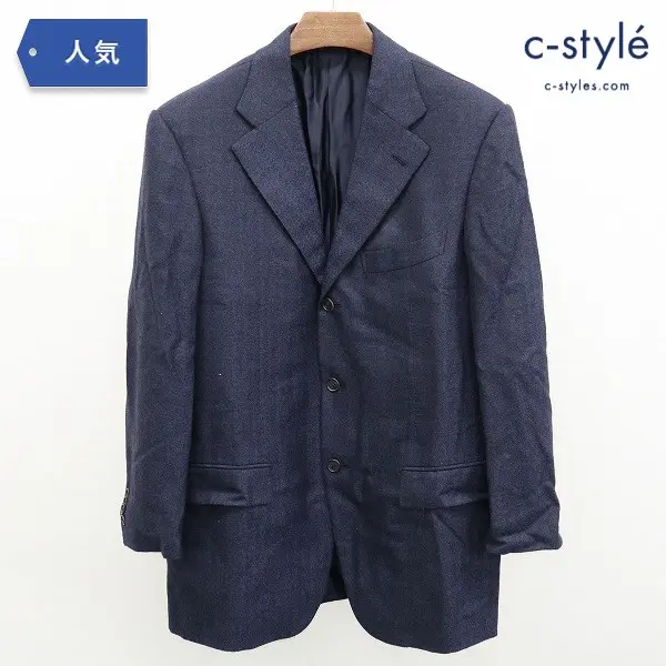 Ermenegildo Zegna ナポリクチュール ジャケット 48 ネイビー 3B カシミヤ100