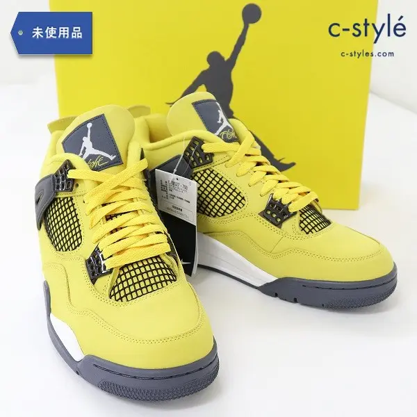 NIKE ナイキ AIR JORDAN 4 RETRO 28cm イエロー スニーカー CT8527-700