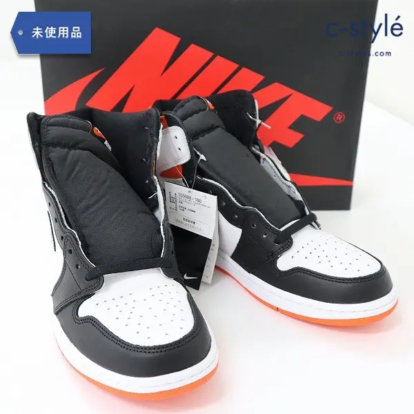 NIKE ナイキ AIR JORDAN 1 RETRO HIGH OG 28cm ホワイト ブラック オレンジ