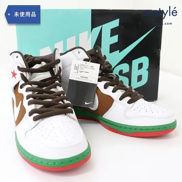 NIKE ナイキ DUNK HIGH PREMIUM SB 28cm ホワイト スニーカー 313171-201