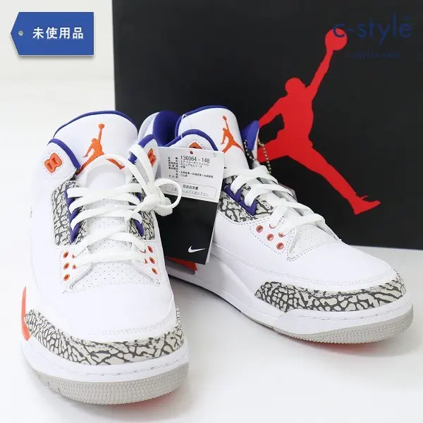 NIKE ナイキ AIR JORDAN 3 エアジョーダン3 RETRO 28cm ホワイト スニーカー