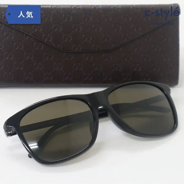 GUCCI グッチ サングラス GG1043/F/S 807UH 57 15 140 黒縁 眼鏡 メガネ