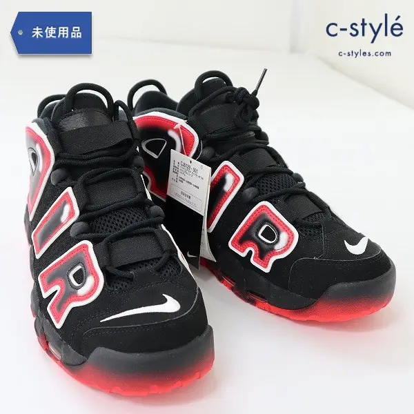 NIKE ナイキ AIR MORE UPTEMPO ’96 27.5cm ブラック×レッド スニーカー