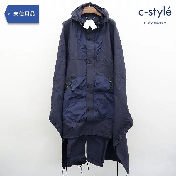 COACH コーチ Packable Poncho L 紺 雨具 レインコート ポンチョ