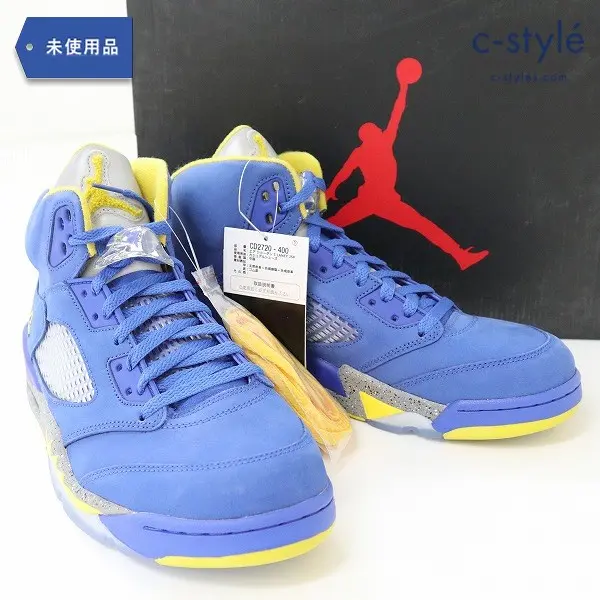 NIKE AIR JORDAN 5 RETRO LANEY JSP 28cm ブルー CD2720-400